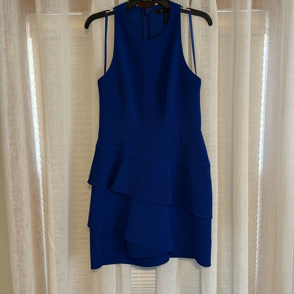 BCBGMaxAzria Blue Layered Mini Dress